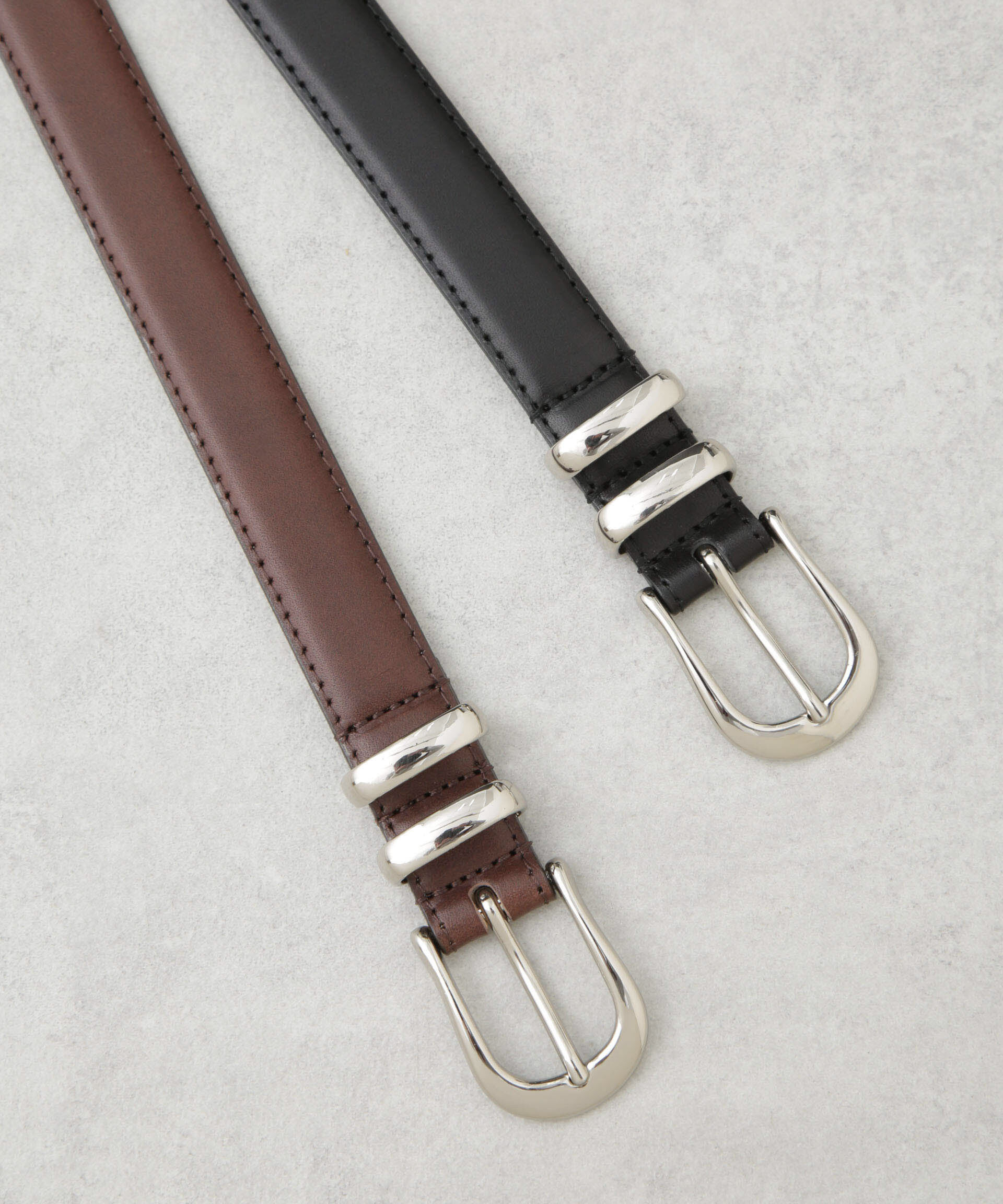 nano･universe「日本製 ヴィンテージライク ミニマルウエスタンベルト」|ベルト|