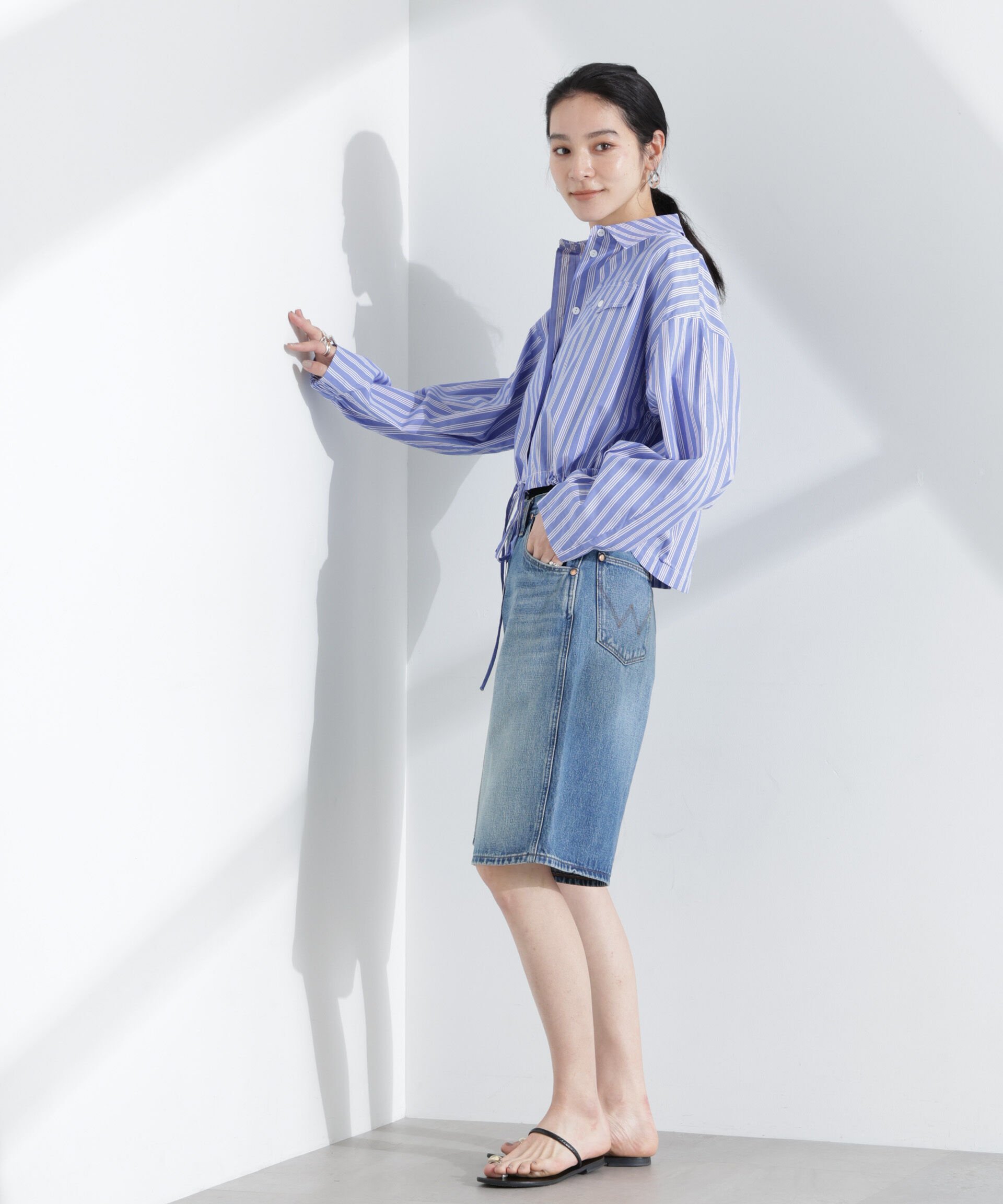 nano･universe「Wrangler/DENIM SHORTS」|チノ|