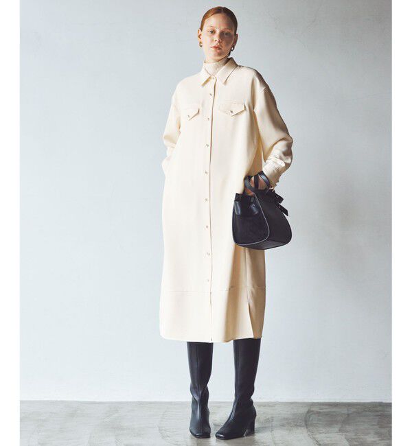 組曲「【サッシュベルト付き】パールボタンシャツワンピース」|ワンピース|