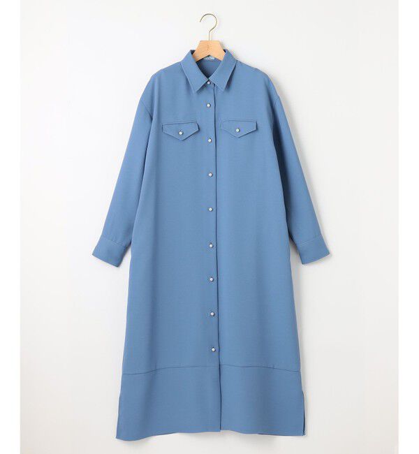 組曲「【サッシュベルト付き】パールボタンシャツワンピース」|ワンピース|