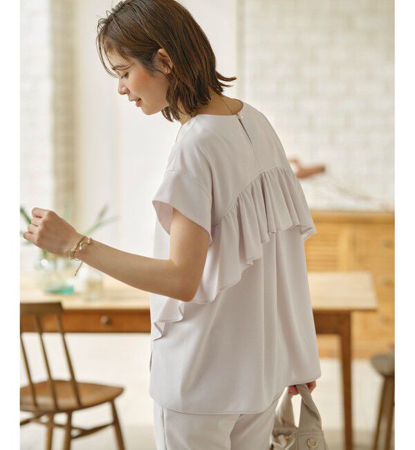 組曲「ライトアムンゼンジャージー フリルブラウス」|Tシャツ・カットソー|