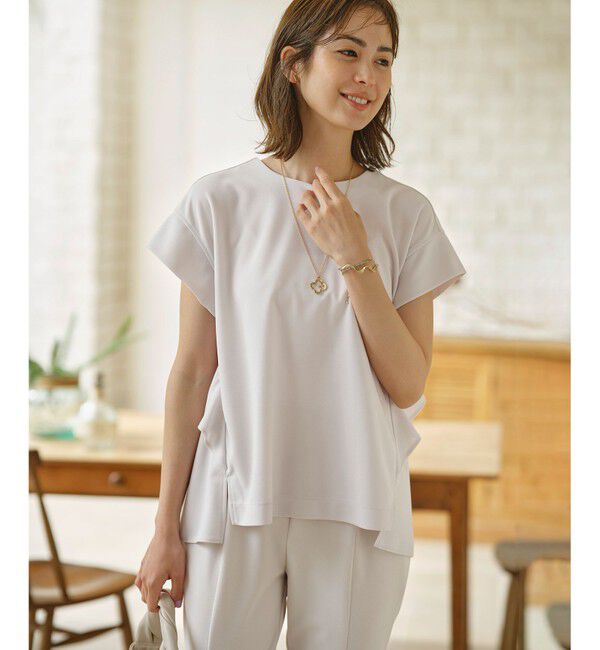 組曲「ライトアムンゼンジャージー フリルブラウス」|Tシャツ・カットソー|