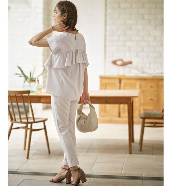 組曲「ライトアムンゼンジャージー フリルブラウス」|Tシャツ・カットソー|