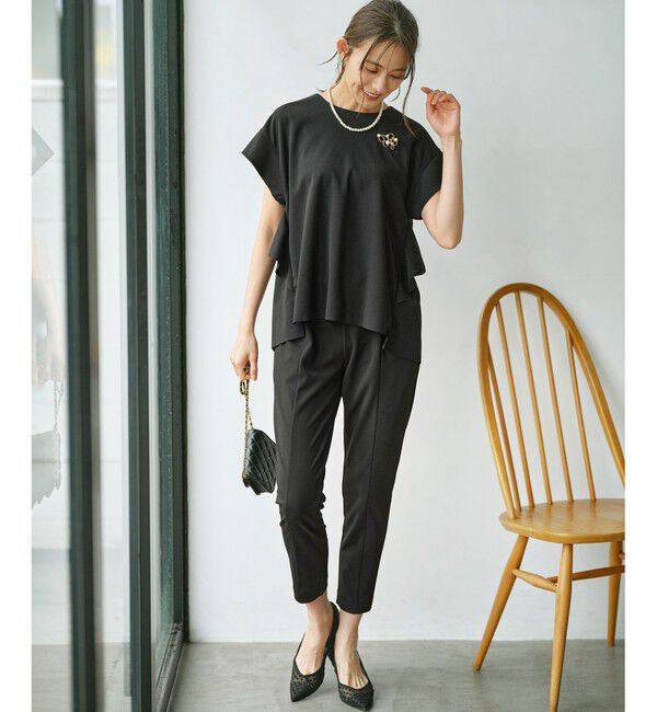 組曲「ライトアムンゼンジャージー フリルブラウス」|Tシャツ・カットソー|