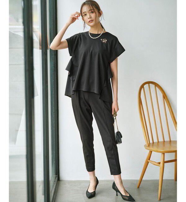 組曲「ライトアムンゼンジャージー フリルブラウス」|Tシャツ・カットソー|