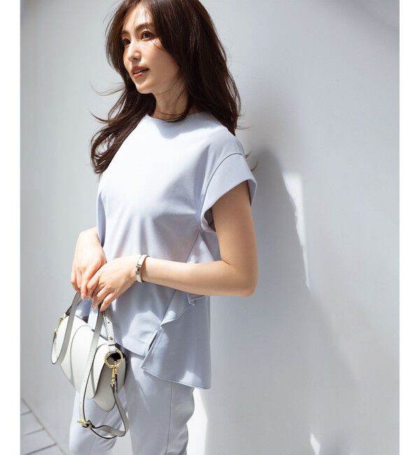 組曲「ライトアムンゼンジャージー フリルブラウス」|Tシャツ・カットソー|