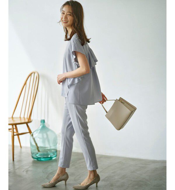 組曲「ライトアムンゼンジャージー フリルブラウス」|Tシャツ・カットソー|