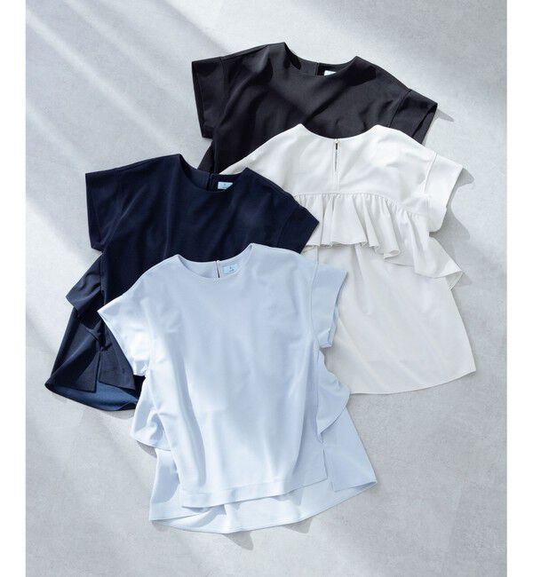 組曲「ライトアムンゼンジャージー フリルブラウス」|Tシャツ・カットソー|