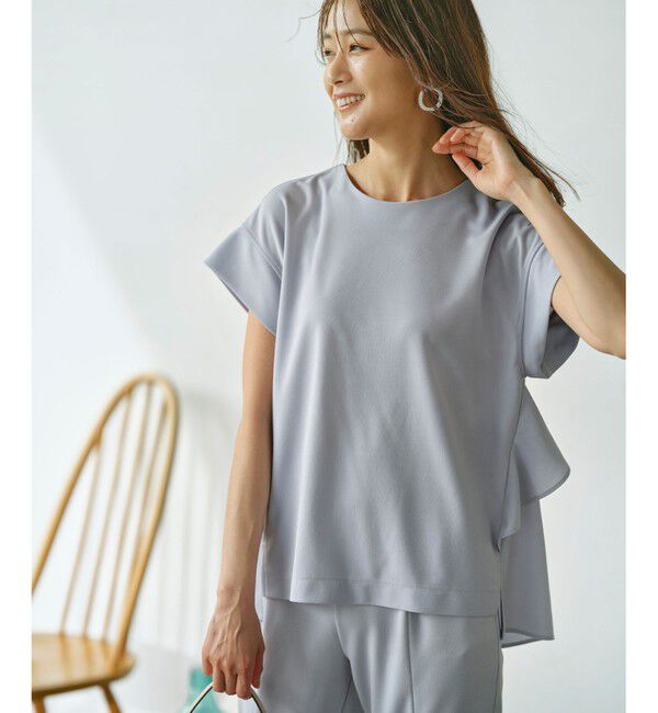 組曲「ライトアムンゼンジャージー フリルブラウス」|Tシャツ・カットソー|