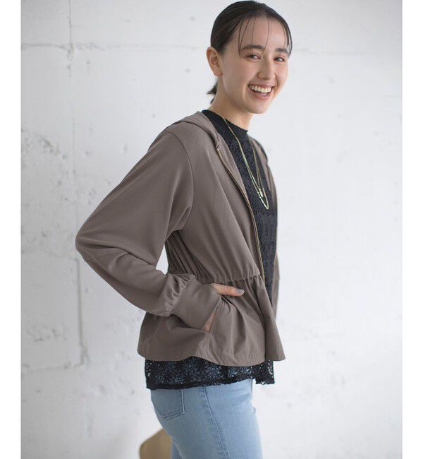 組曲「【WEB限定】ラッシュガード ペプラムパーカー」|パーカー|
