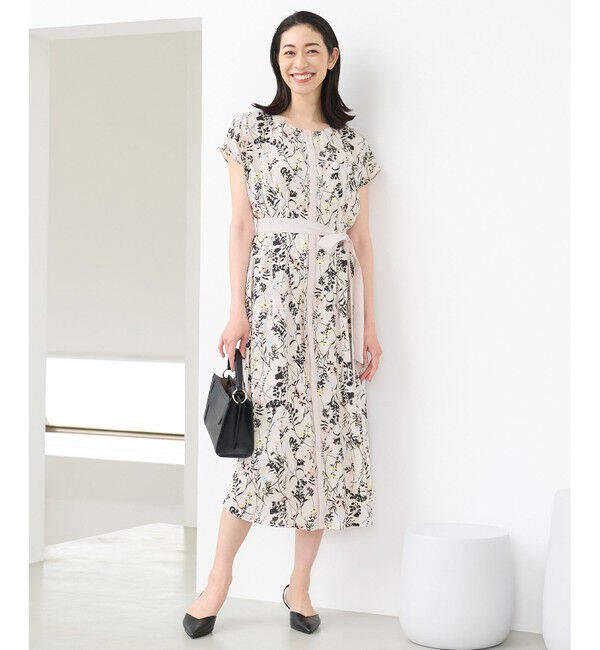 自由区「【ご好評につき追加生産・新色追加】ハーバルフロープリント ワンピース」|ドレス|