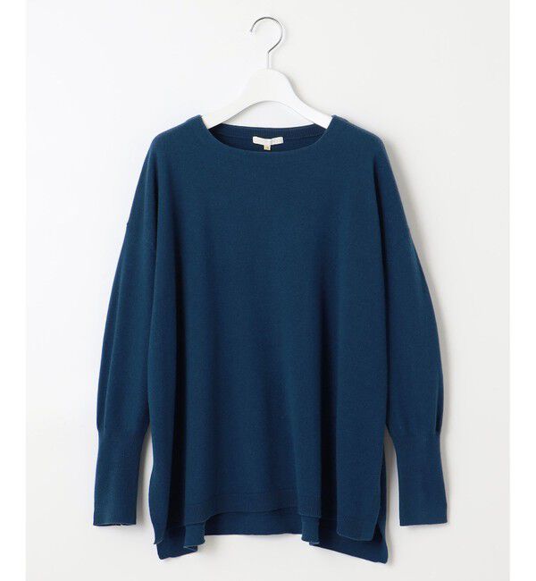 自由区「【洗える】ソフトウールハイゲージポンチョ風 ニット」|ニット・セーター|