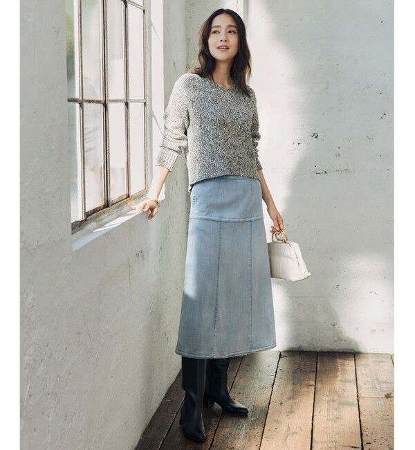 自由区「【洗える】ウスカルデニム スカート」|スカート|