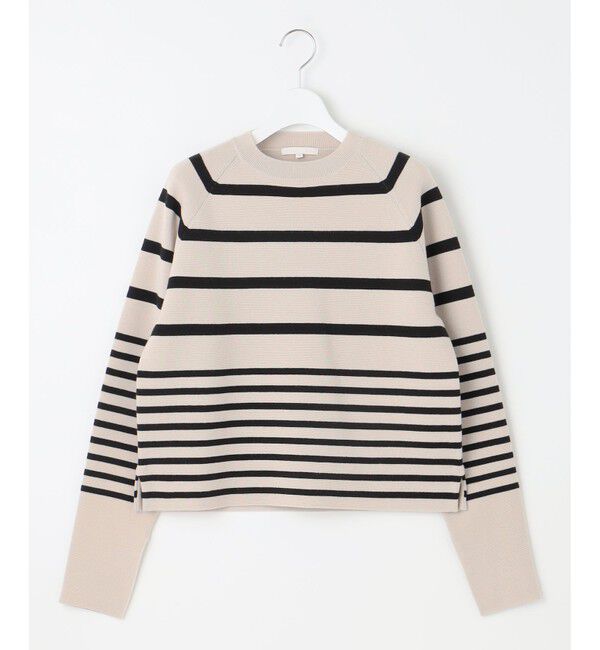 自由区「【スタイリストコラボ・洗える】ウールミラノボーダー ニット」|ニット・セーター|