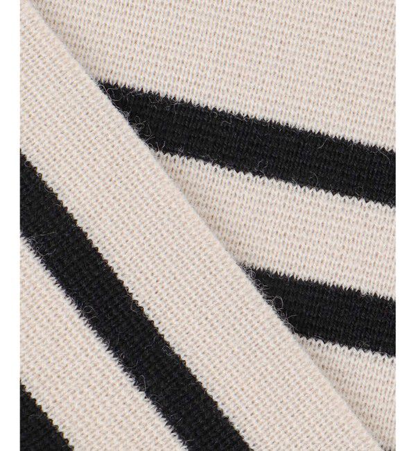 自由区「【スタイリストコラボ・洗える】ウールミラノボーダー ニット」|ニット・セーター|