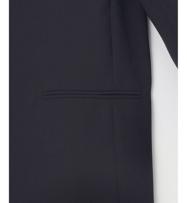 自由区「【セットアップ対応・接触冷感・UVケア・洗える】ライトストレッチノーカラー ジャケット」|ノーカラージャケット|