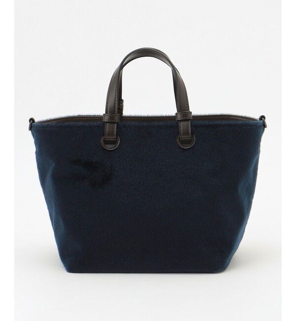 自由区「【SHIHOさん着用】ハラコライクミニ バッグ」|ハンドバッグ|ネイビー