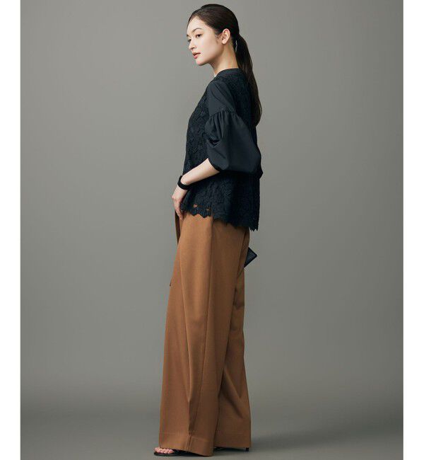 自由区「【SHIHOさん着用】フロントディテールラップワイド パンツ」|その他|