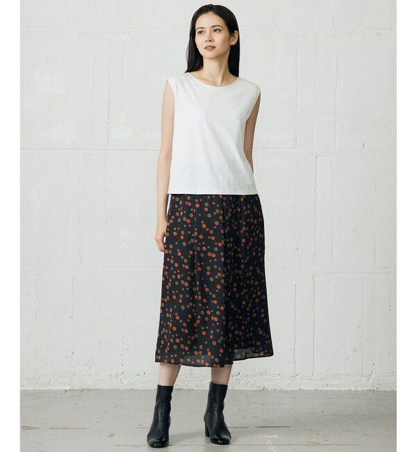 自由区「マルチポルカドットプリント スカート」|スカート|