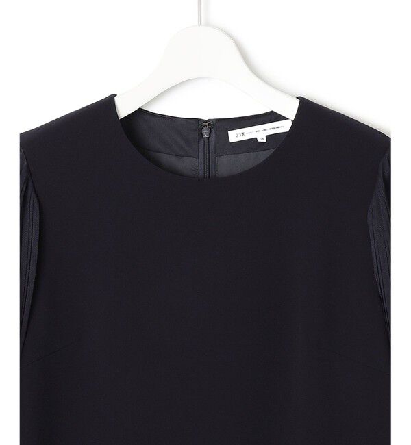 23区「【セットアップ対応】トリアセダブルジョーゼット シフォンスリーブ ワンピース」|ワンピース|