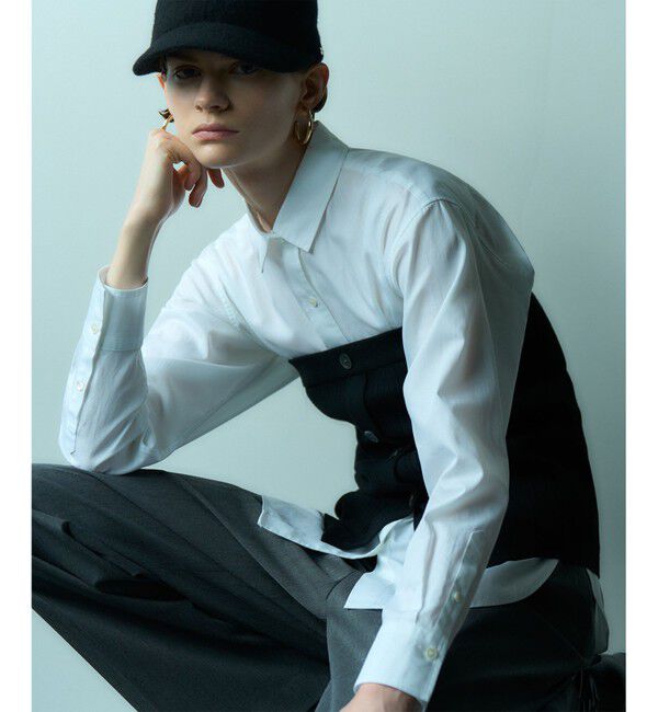 23区「【CLASSY.2月号掲載/洗える】CANCLINI ベーシック シャツ」|シャツ・ブラウス|