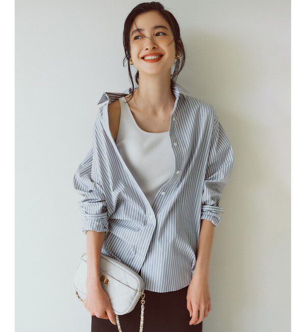 23区「【CLASSY.2月号掲載/洗える】CANCLINI ベーシック シャツ」|シャツ・ブラウス|ﾀﾞｰｸﾌﾞ