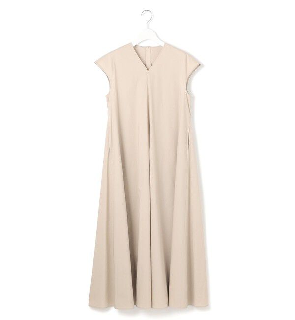23区「【接触冷感/撥水加工/洗える】ストレッチブロード Vネックワンピース」|ワンピース|