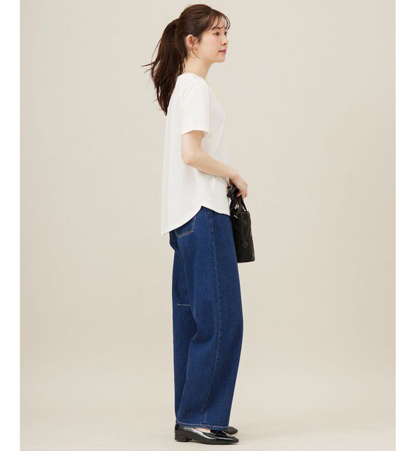 ANY SIS「【洗える】ベーシックロゴ刺繍 Tシャツ」|Tシャツ・カットソー|