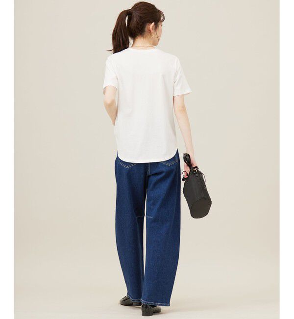 ANY SIS「【洗える】ベーシックロゴ刺繍 Tシャツ」|Tシャツ・カットソー|