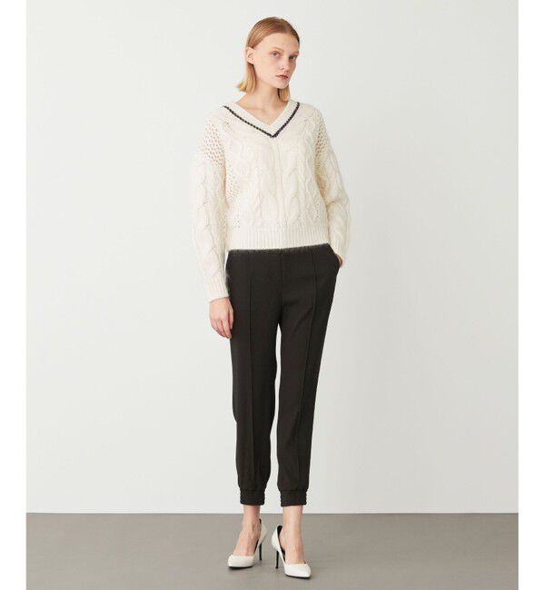 BEIGE,「【洗える・S-size】SENTIER / バックサテンジョグパンツ」|その他|