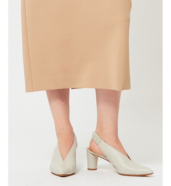 BEIGE,「【一部店舗限定】HENRI EN VARGO / MONIKA バックストラップパンプス」|パンプス|Ecru