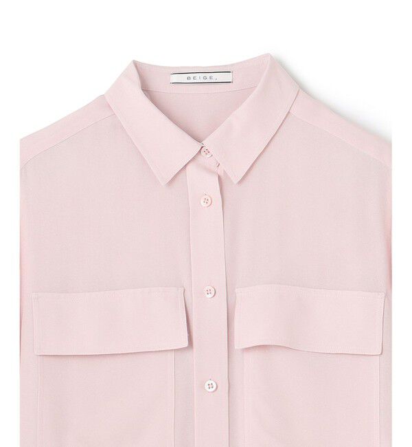 BEIGE,「OLGA / シャーリングブラウス」|シャツ・ブラウス|