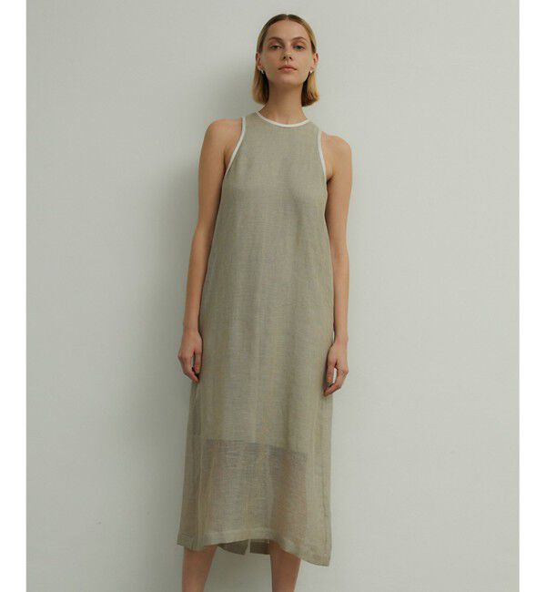 BEIGE,「MATHIEU / レイヤードドレス」|ワンピース|Flax