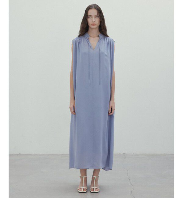 BEIGE,「【洗える】MUSCARI / ソフトシルクスキッパードレス」|ワンピース|Antique Blue