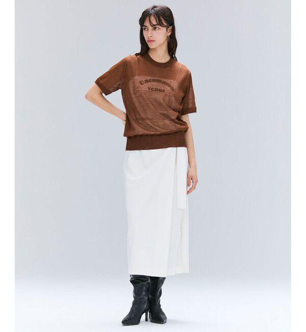 BEIGE,「【セットアップ対応・洗える・BAILA 11月号掲載】ZEPHYR / ウールライクアシンメトリープリーツスカート」|スカート|