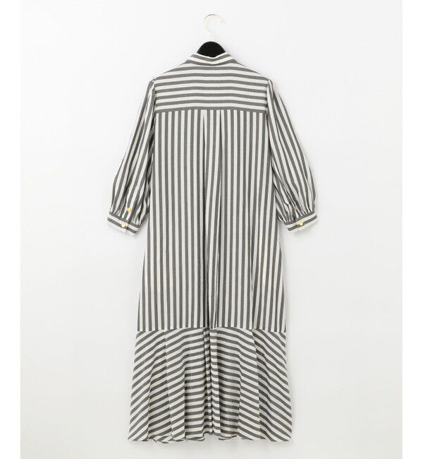  「サッカーボーダーシャツワンピース」|ドレス|