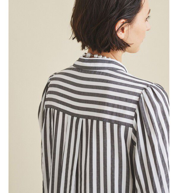  「サッカーボーダーシャツワンピース」|ドレス|