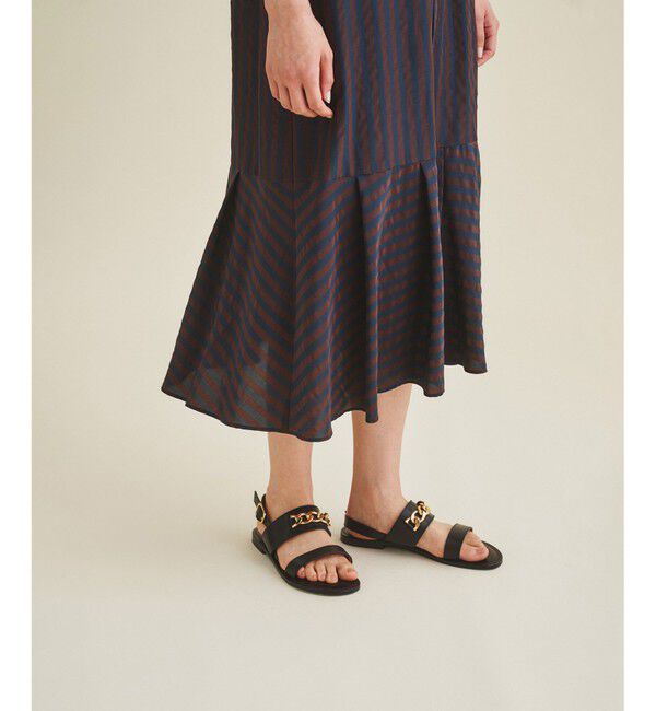  「サッカーボーダーシャツワンピース」|ドレス|