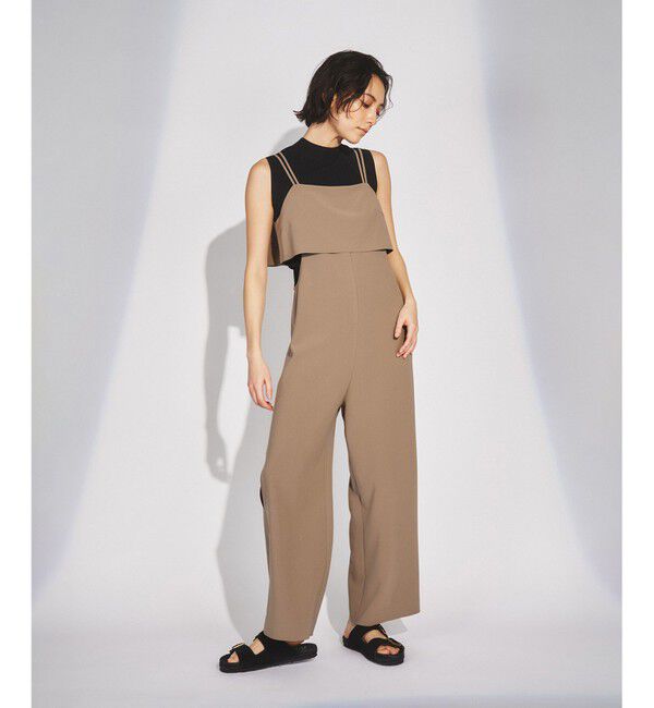 Diagram「サイドカットサロペット」|オールインワン|グレージュ