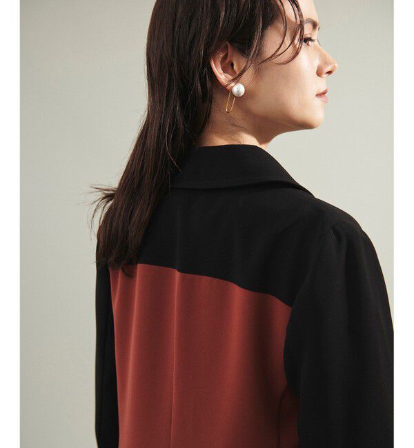 Grace Class「バイカラージャケットドレス」|ワンピース|