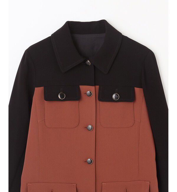 Grace Class「バイカラージャケットドレス」|ワンピース|