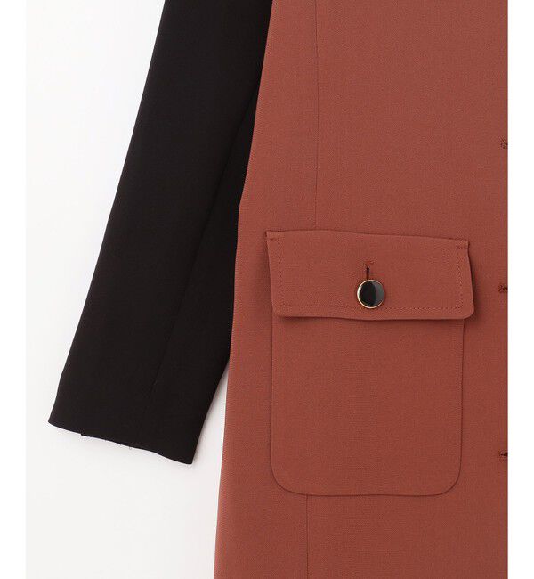 Grace Class「バイカラージャケットドレス」|ワンピース|