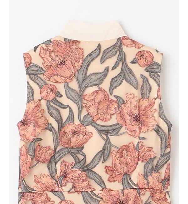 GRACE CONTINENTAL「フラワー刺繍ミディドレス」|ドレス|