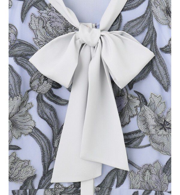 GRACE CONTINENTAL「フラワー刺繍ミディドレス」|ドレス|