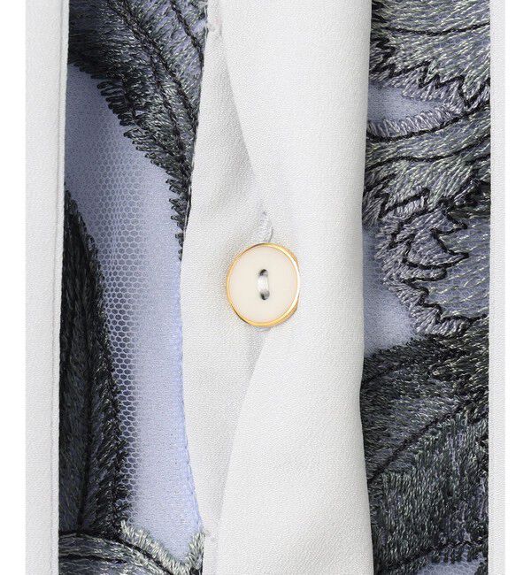 GRACE CONTINENTAL「フラワー刺繍ミディドレス」|ドレス|