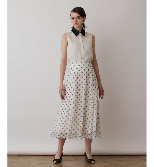 GRACE CONTINENTAL「シアーメッシュノースリーブ」|シャツ・ブラウス|