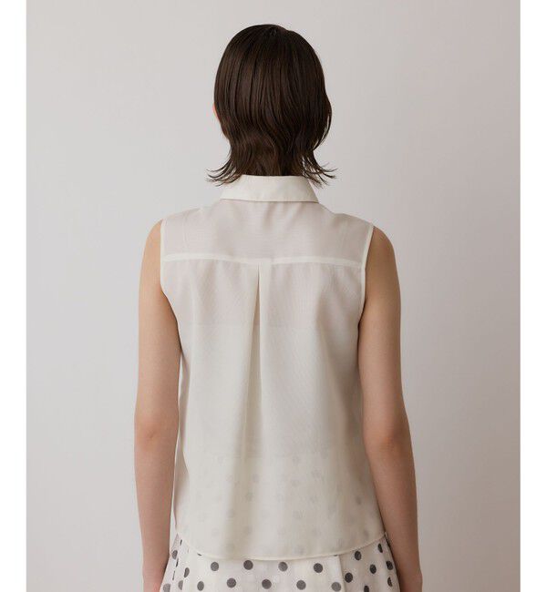 GRACE CONTINENTAL「シアーメッシュノースリーブ」|シャツ・ブラウス|