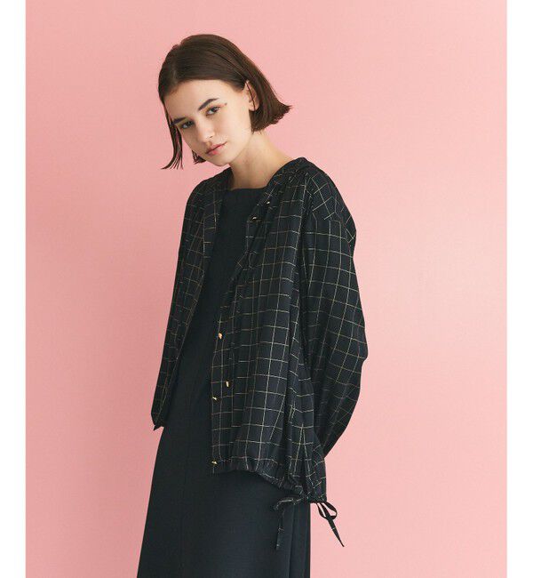 Grace Class「ラメチェックフーディー」|パーカー|