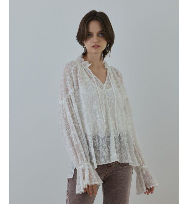 GRACE CONTINENTAL「ヨウリュウembカフタンブラウス」|シャツ・ブラウス|