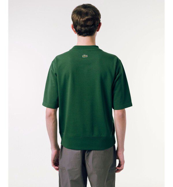 LACOSTE「オーバーサイズクロックエンブレムスウェットTシャツ トレーナー」|スウェット・ジャージ|